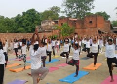 अंतर्राष्ट्रीय योग दिवस: 180 किशोरियों ने किया सामूहिक योगाभ्यास